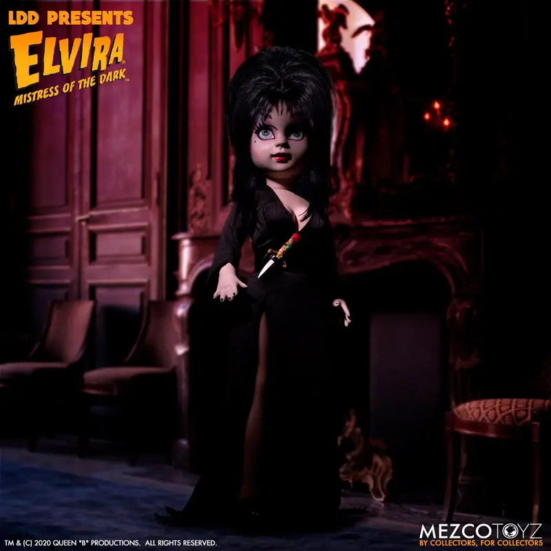 Elvira Mistress of the Dark Living Dead Dolls lutka Elvira 25 cm fotografija proizvoda