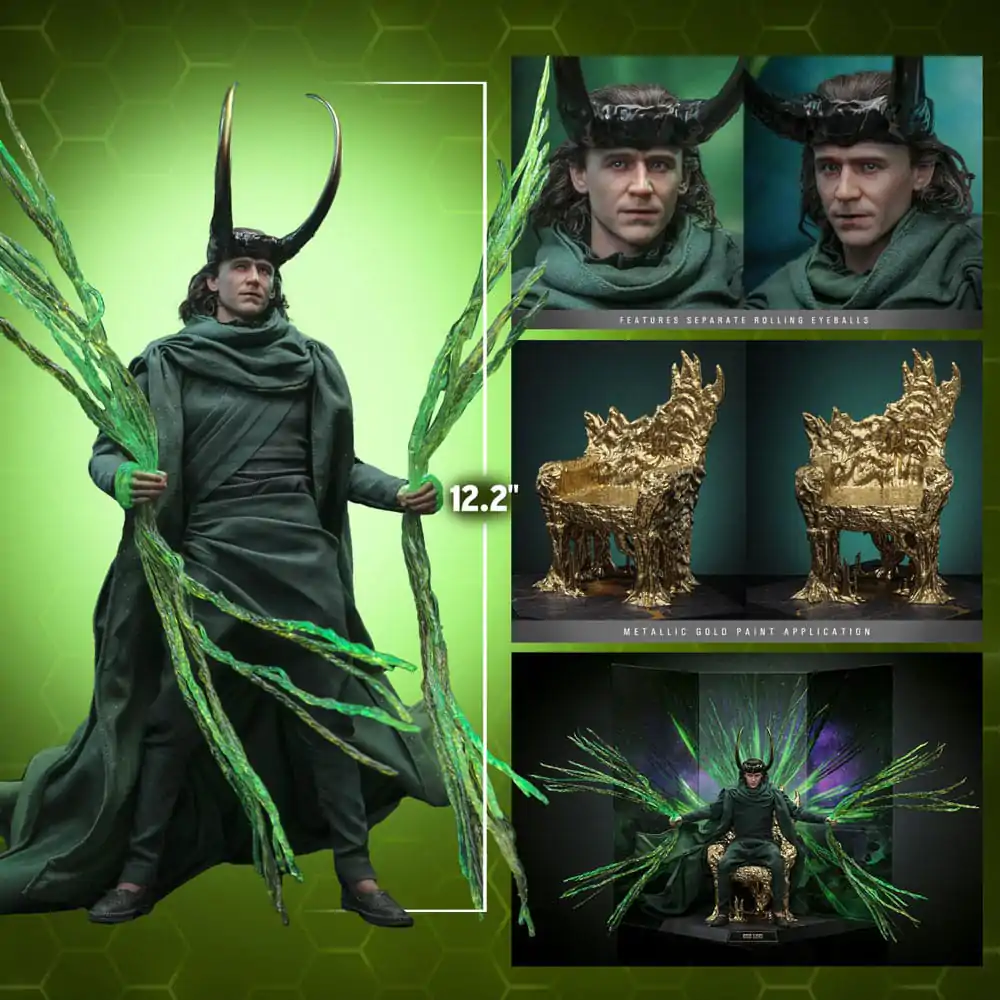 Loki DX akcijska figura 1/6 God Loki Artisan Edition Hot Toys Exclusive 31 cm fotografija proizvoda