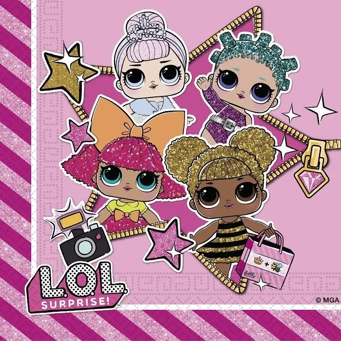 LOL Surprise Glitterati salvete 20 kom fotografija proizvoda