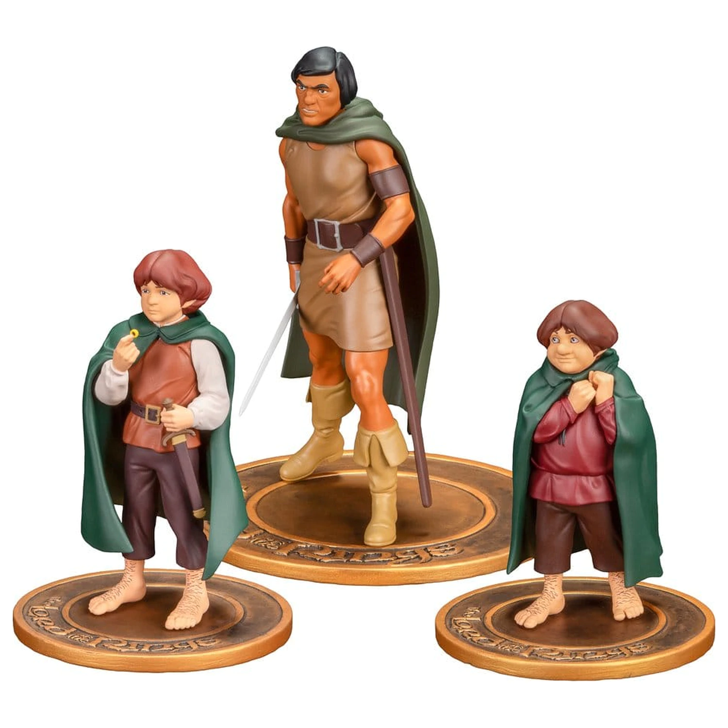Lord of the Rings Animated Film PVC figurice u pakiranju od 3 komada: Frodo, Aragorn i Samwise fotografija proizvoda