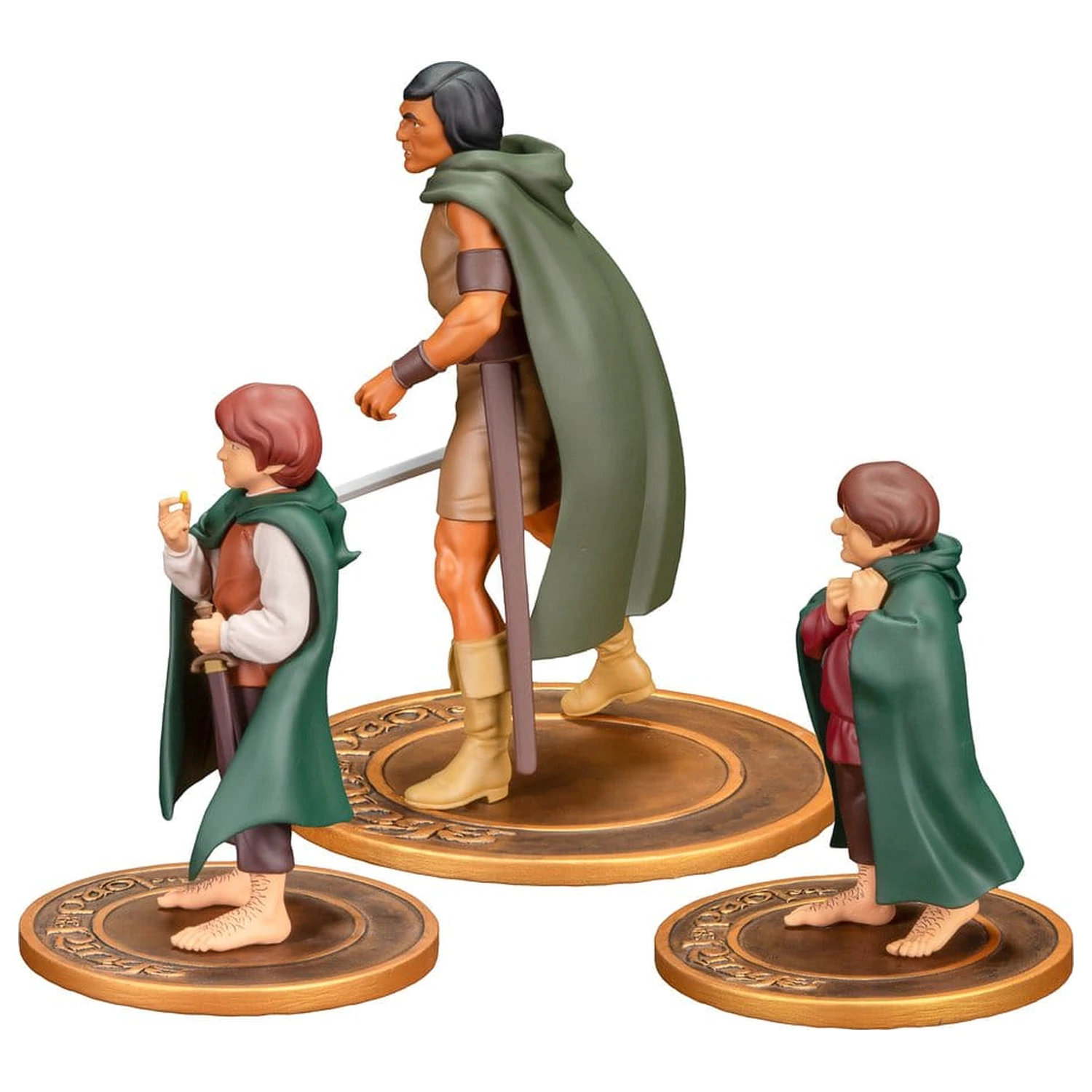 Lord of the Rings Animated Film PVC figurice u pakiranju od 3 komada: Frodo, Aragorn i Samwise fotografija proizvoda