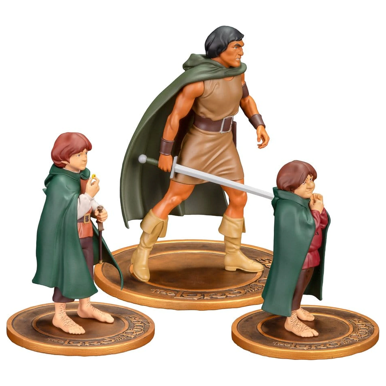 Lord of the Rings Animated Film PVC figurice u pakiranju od 3 komada: Frodo, Aragorn i Samwise fotografija proizvoda
