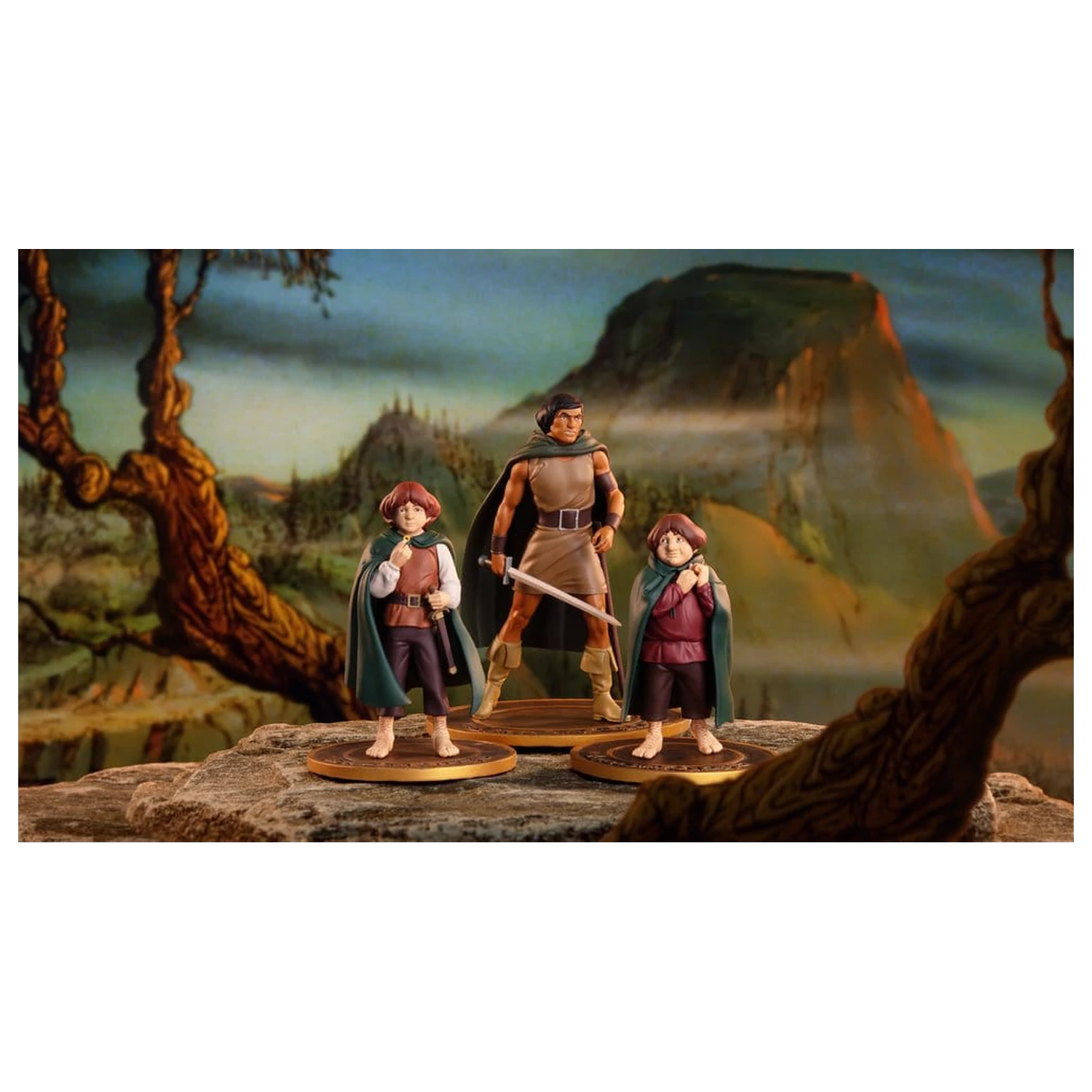 Lord of the Rings Animated Film PVC figurice u pakiranju od 3 komada: Frodo, Aragorn i Samwise fotografija proizvoda