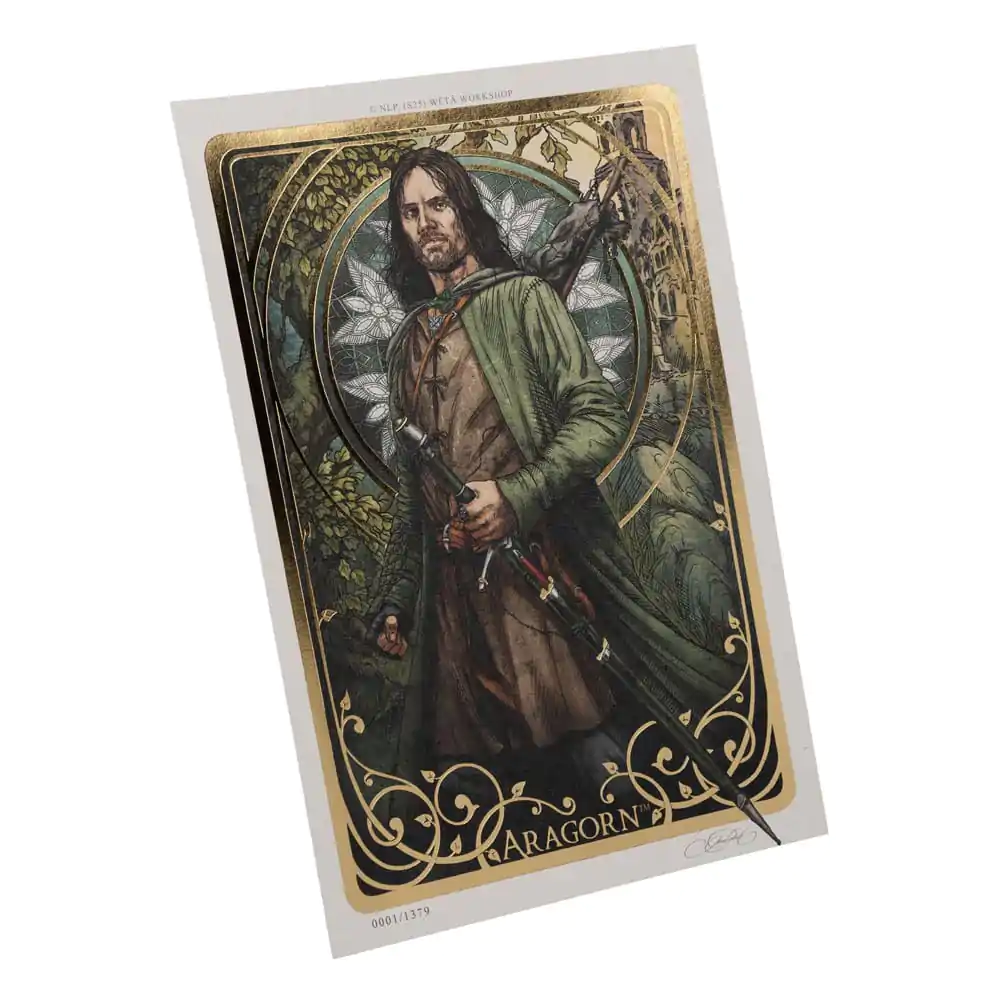 Lord of the Rings Art Print Aragorn Art Card 14 x 21 cm Limited Edition fotografija proizvoda