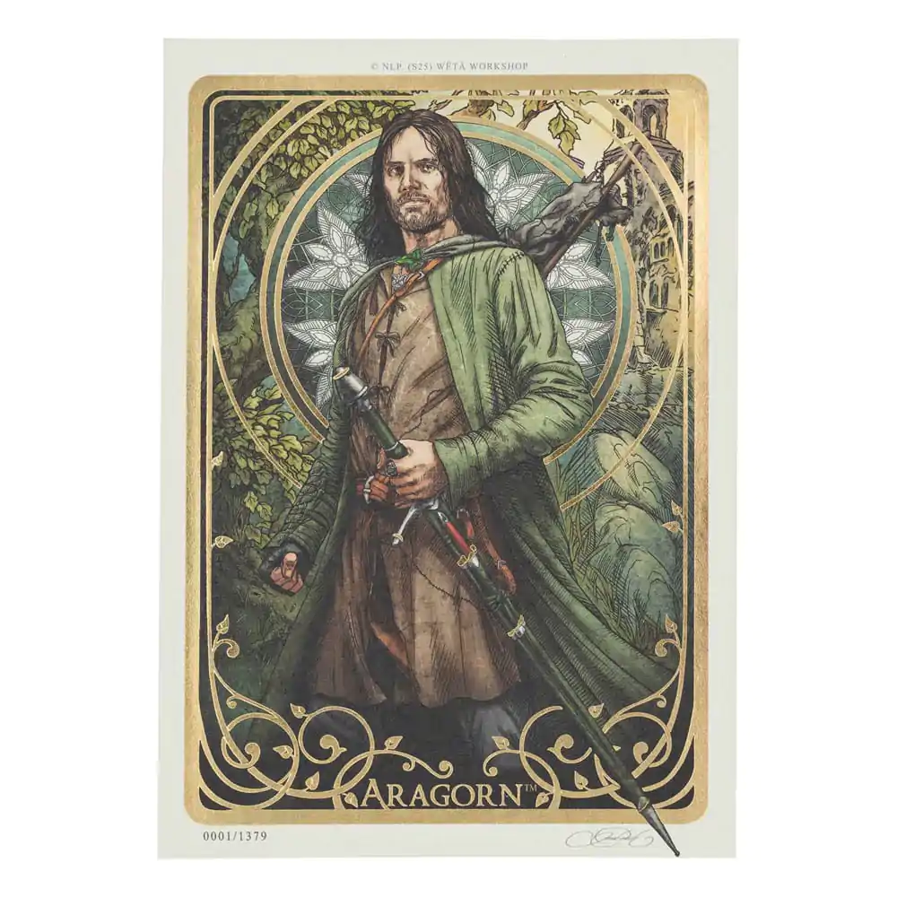 Lord of the Rings Art Print Aragorn Art Card 14 x 21 cm Limited Edition fotografija proizvoda