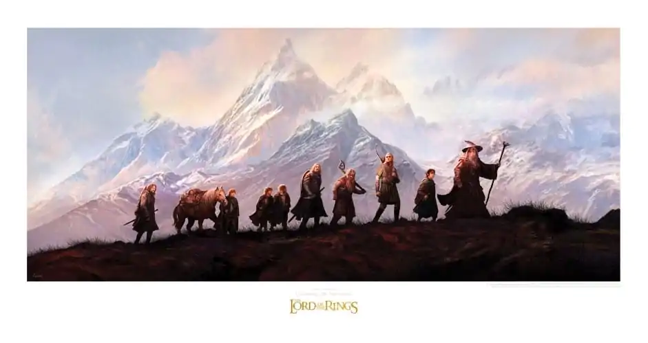 Lord of the Rings Art Print The Fellowship of the Ring: 20th Anniversary 59 x 30 cm Umjetnički Tisak fotografija proizvoda