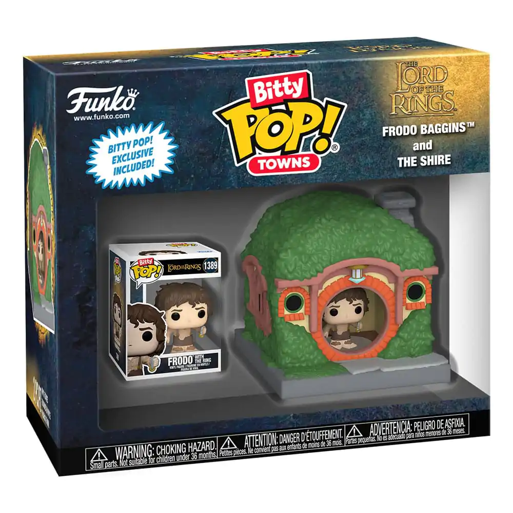 Lord of the Rings Bitty Funko POP! Town Vinil Figurica Frodo u Shireu fotografija proizvoda