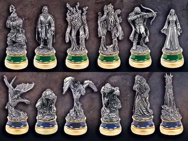 Lord of the Rings Chess Pieces The Two Towers Character Package Šahovski figure fotografija proizvoda