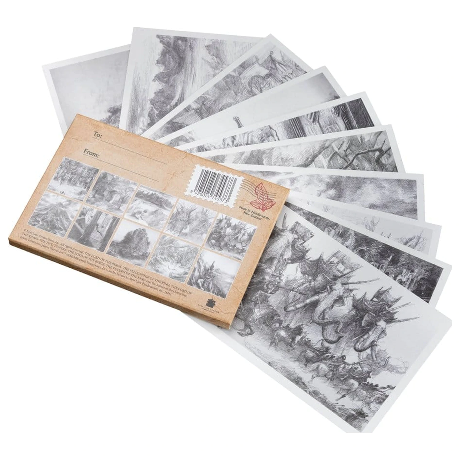 Lord of the Rings Set razglednica Konceptna umjetnost Alana Leeja: The Lord of the Rings 15 x 12 cm fotografija proizvoda