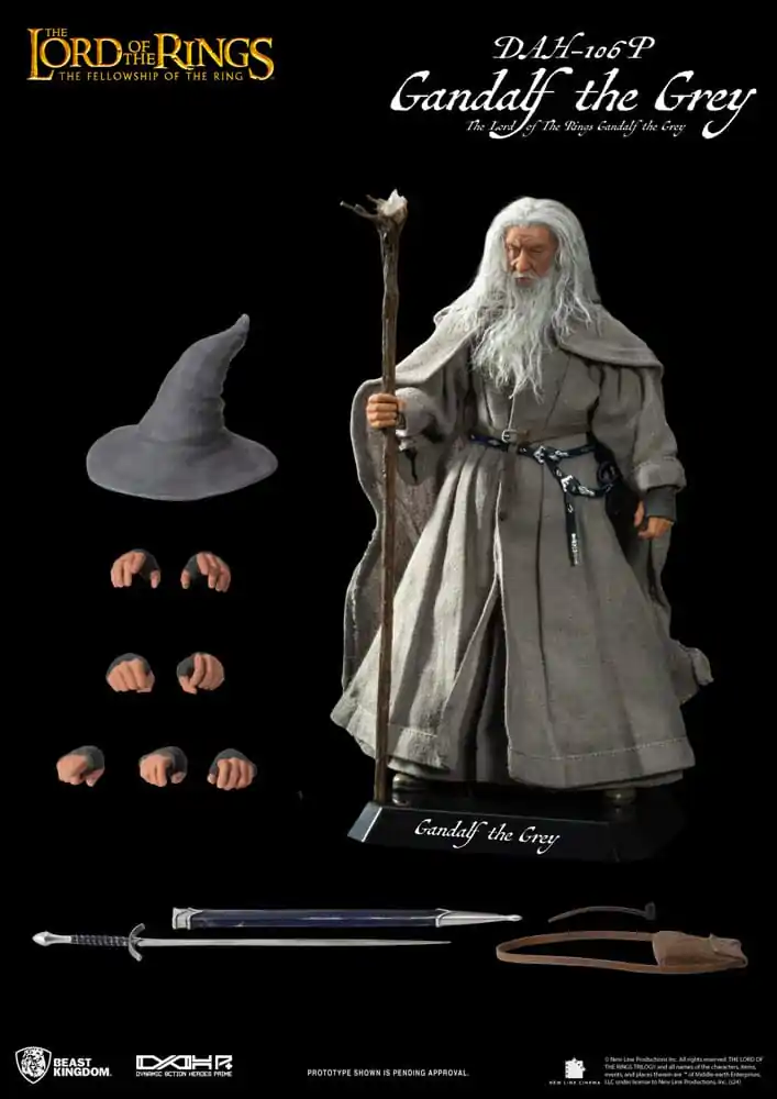 Lord of the Rings Dynamic 8ction Heroes akcijska figura 1/9 Gandalf the Grey 21 cm fotografija proizvoda