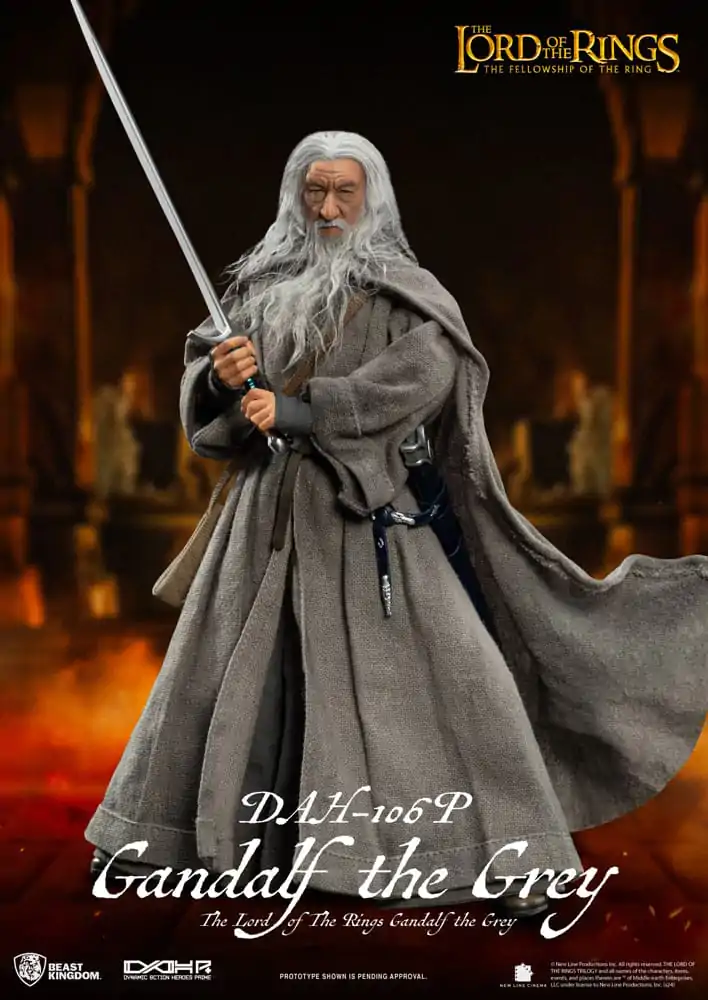 Lord of the Rings Dynamic 8ction Heroes akcijska figura 1/9 Gandalf the Grey 21 cm fotografija proizvoda