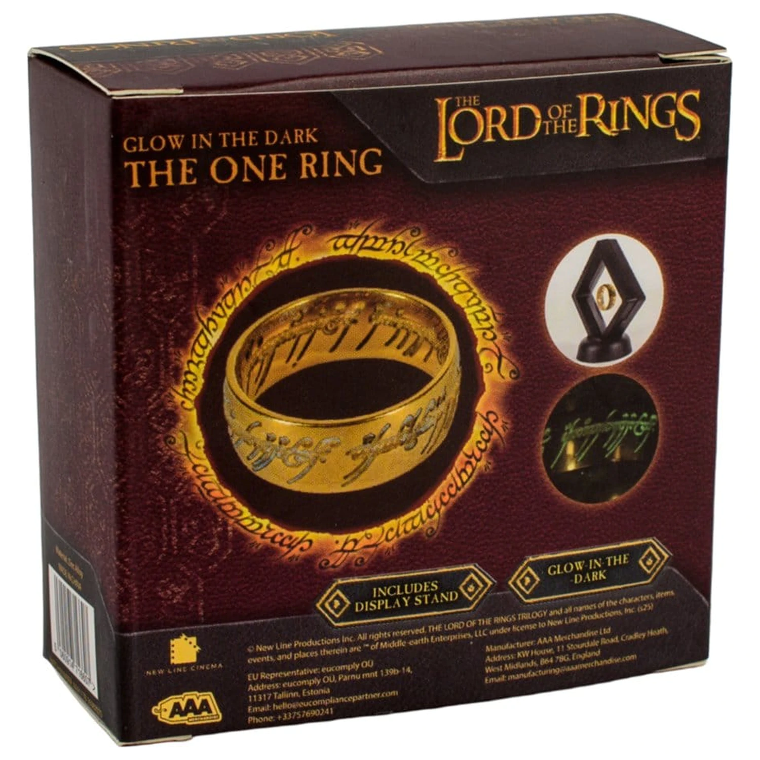 Lord of the Rings replika Jedan Prsten koji svijetli u mraku fotografija proizvoda