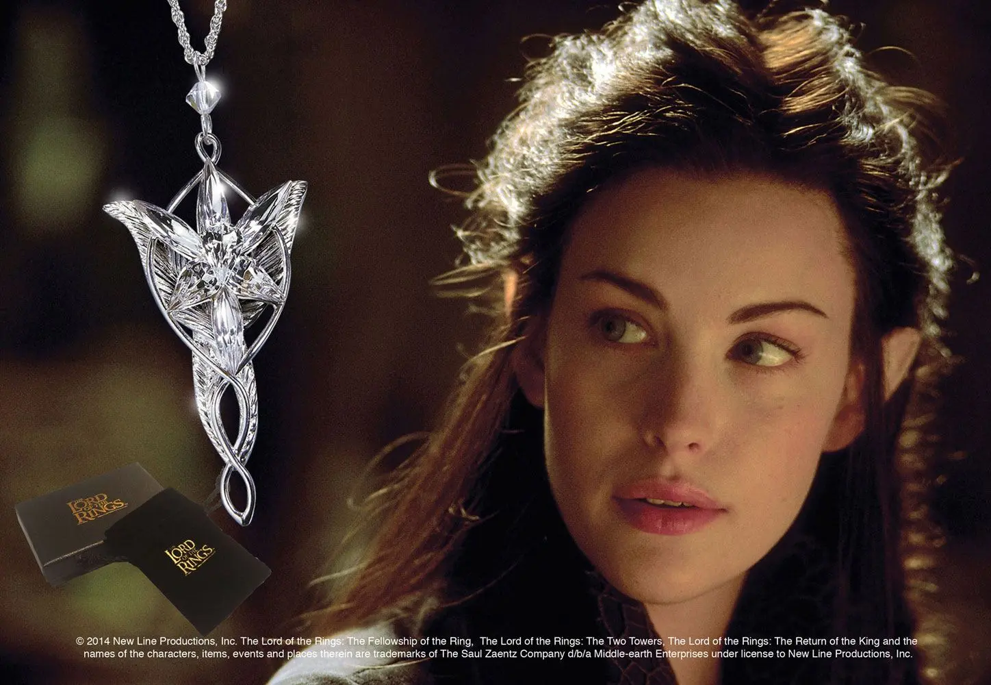 Lord of the Rings privjesak Arwen´s Evenstar (posrebreno) fotografija proizvoda