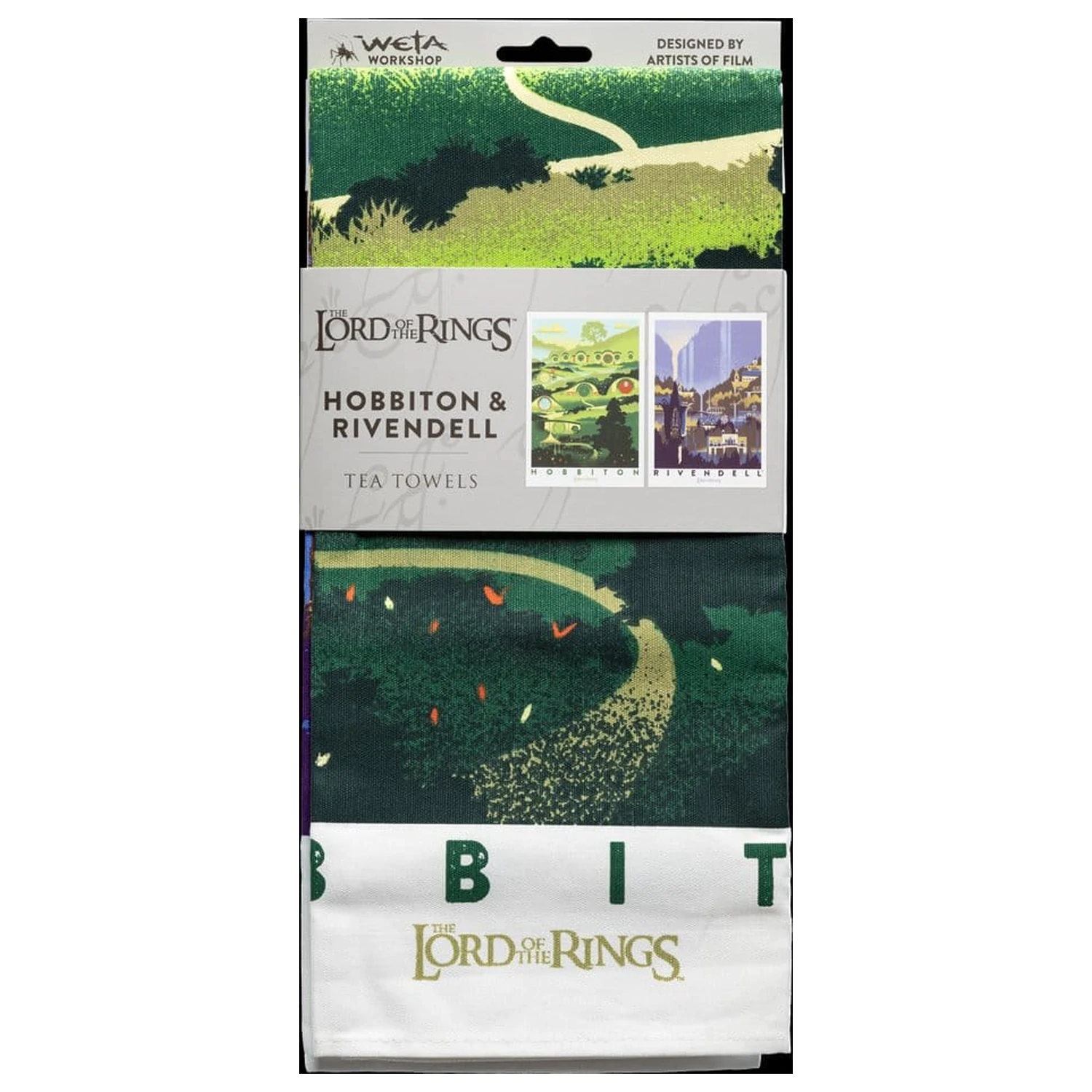 Lord of the Rings kuhinjska krpa 2 komada Rivendell & Hobbiton 70 cm fotografija proizvoda