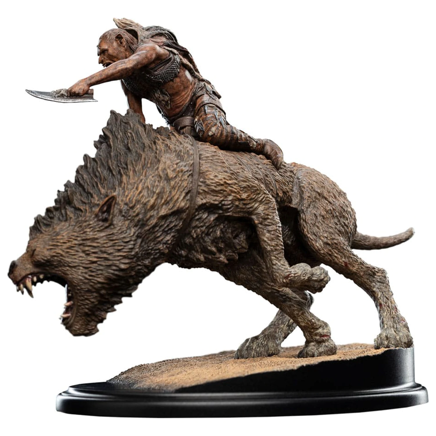 Lord of the Rings mini statua Sharkû na Wargu 18 cm fotografija proizvoda