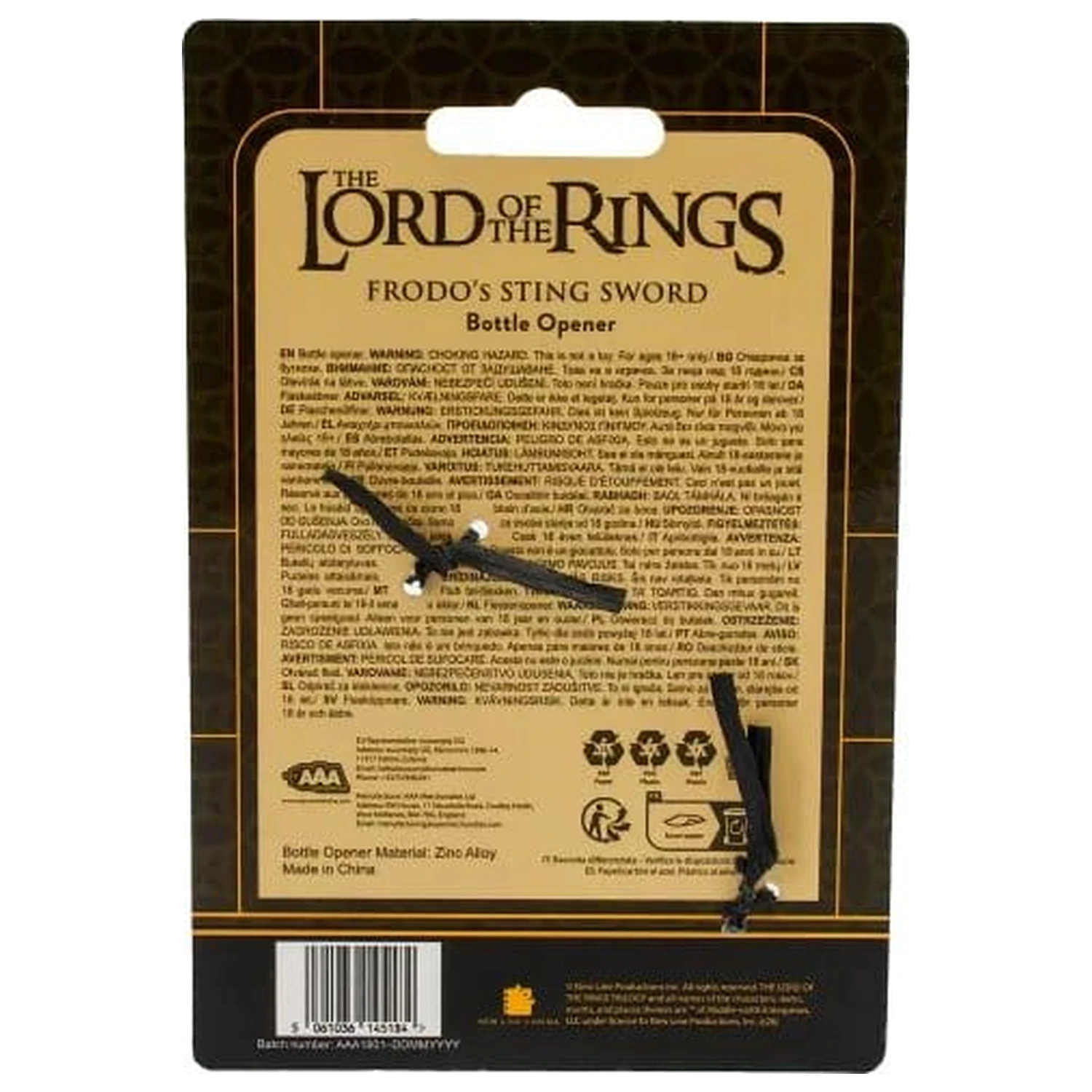 Lord of the Rings Otvarač za boce Sting Sword fotografija proizvoda