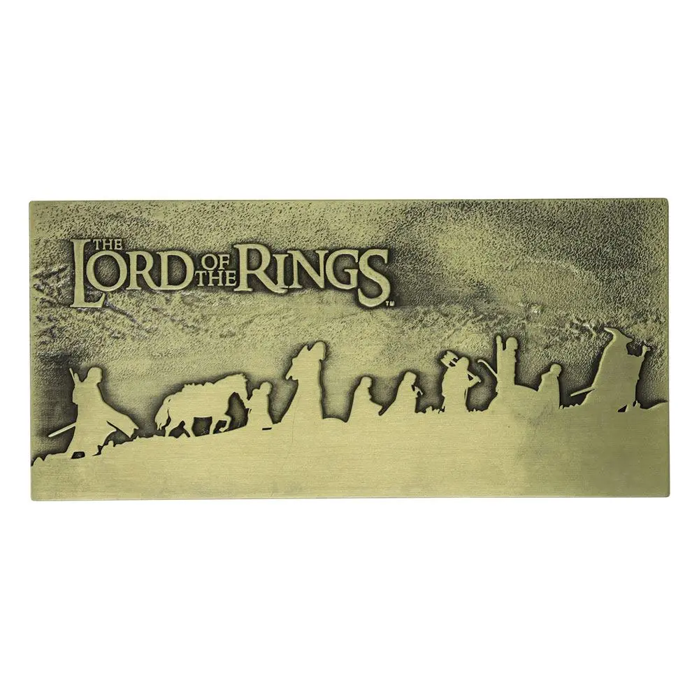 Lord of the Rings Družina Prstena Plaketa Limited Edition fotografija proizvoda