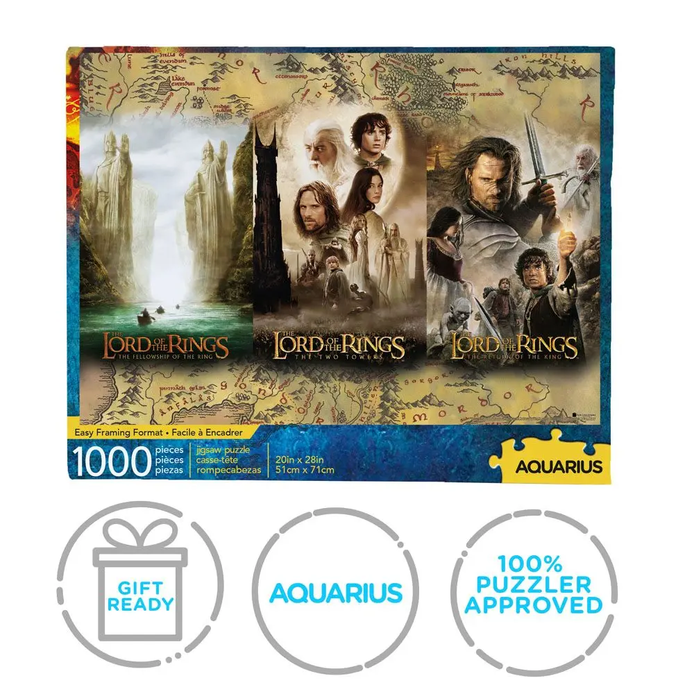 Lord of the Rings Jigsaw Puzzle Triptih (1000 dijelova) fotografija proizvoda