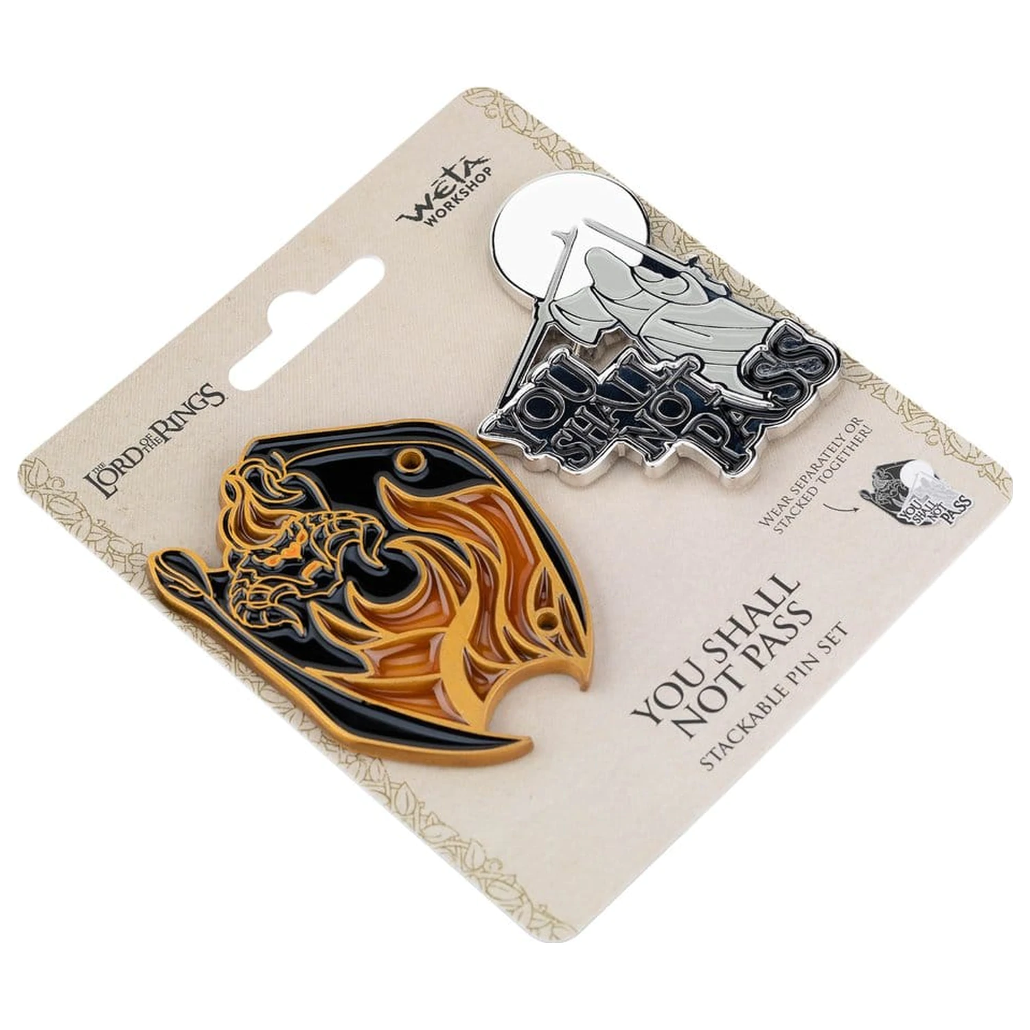Lord of the Rings kolekcionarske igle 2-paket You Shall Not Pass 8 cm fotografija proizvoda