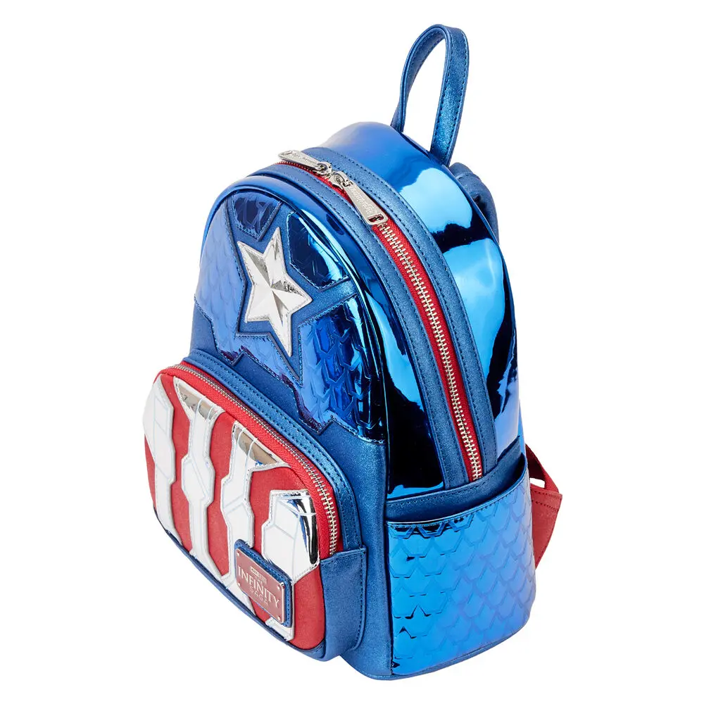 Loungefly Marvel Captain America metalik ruksak 26 cm fotografija proizvoda