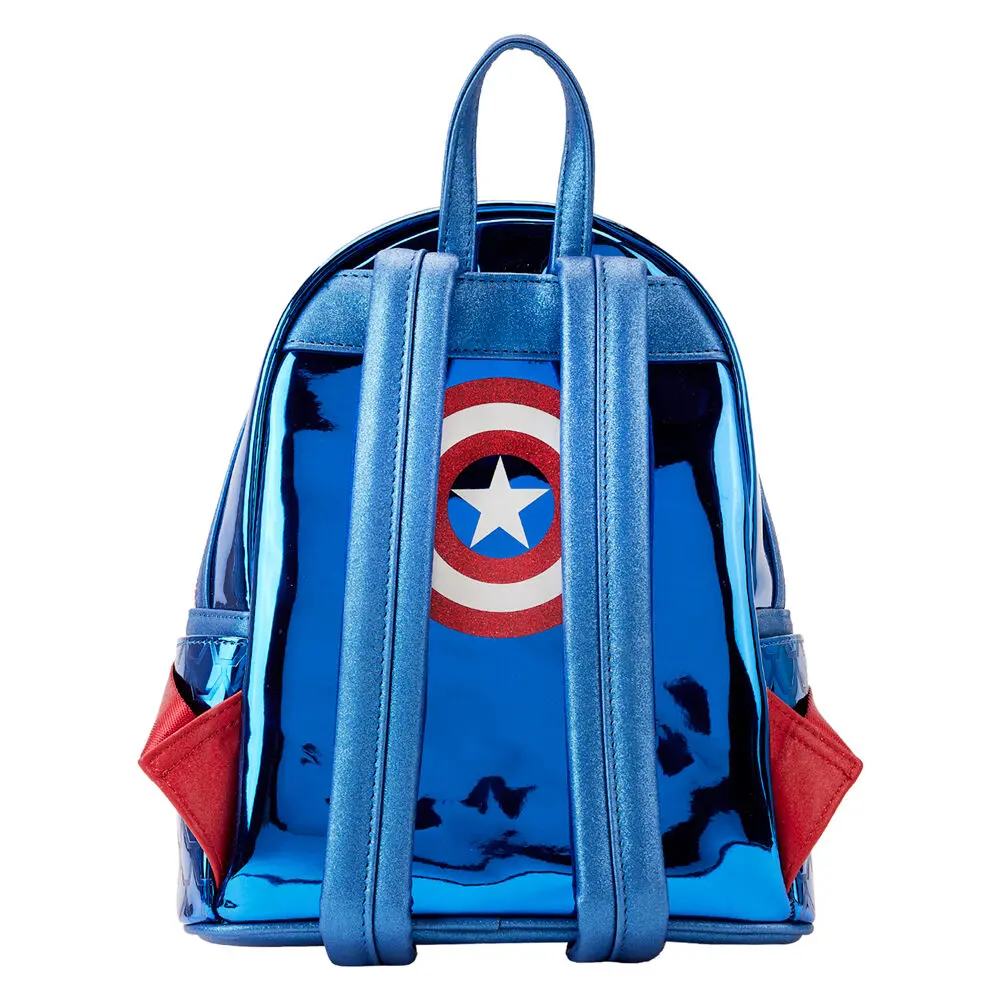 Loungefly Marvel Captain America metalik ruksak 26 cm fotografija proizvoda