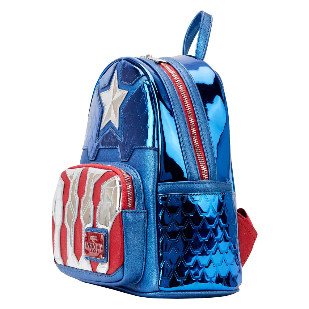 Loungefly Marvel Captain America metalik ruksak 26 cm fotografija proizvoda