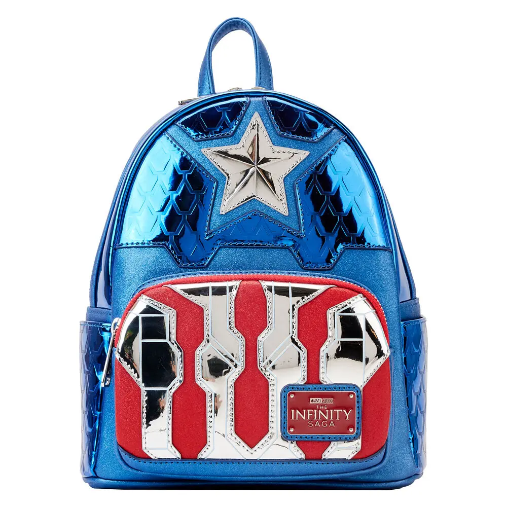 Loungefly Marvel Captain America metalik ruksak 26 cm fotografija proizvoda