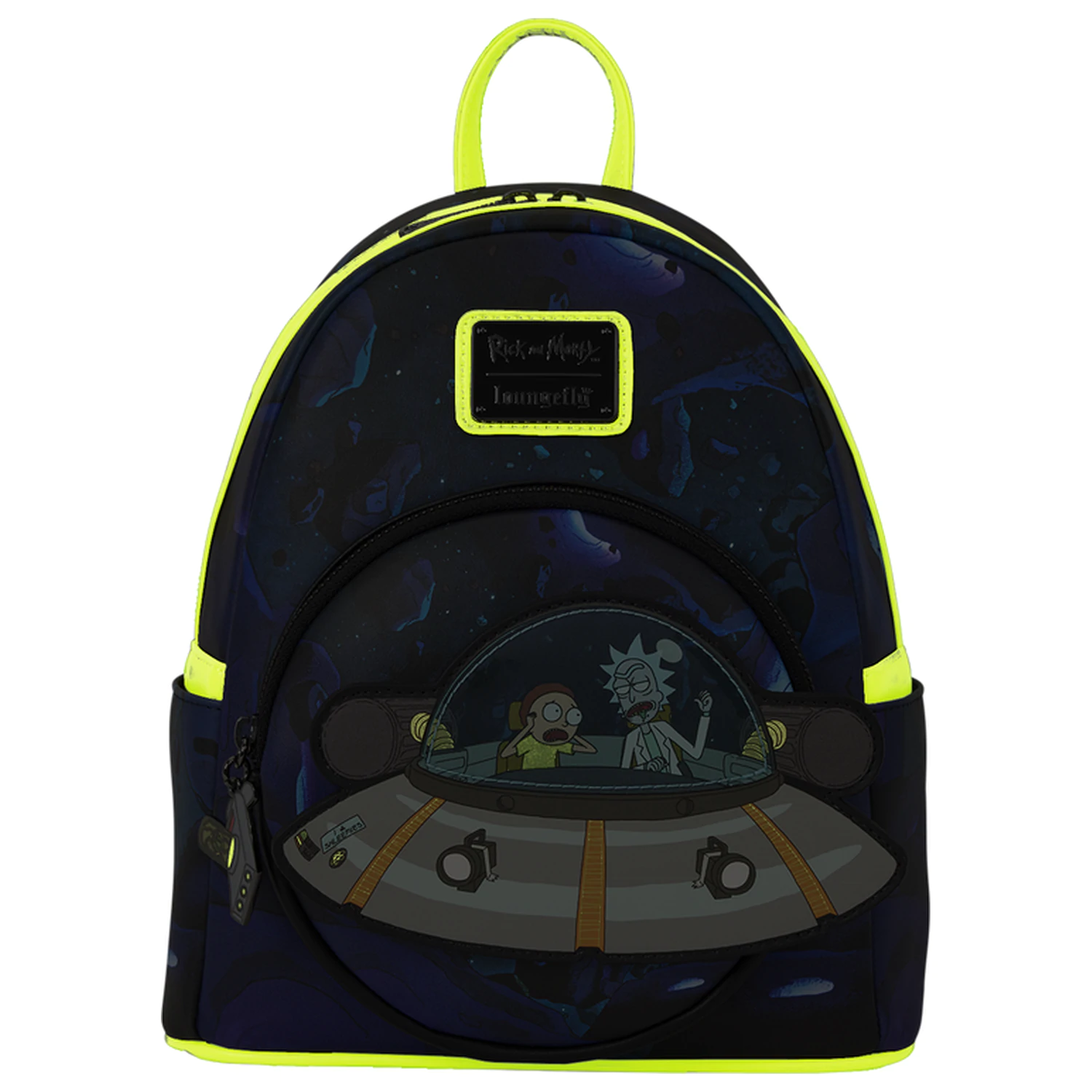 Loungefly Cartoon Network Rick and Morty Space Cruiser Loungefly ruksak 26 cm fotografija proizvoda