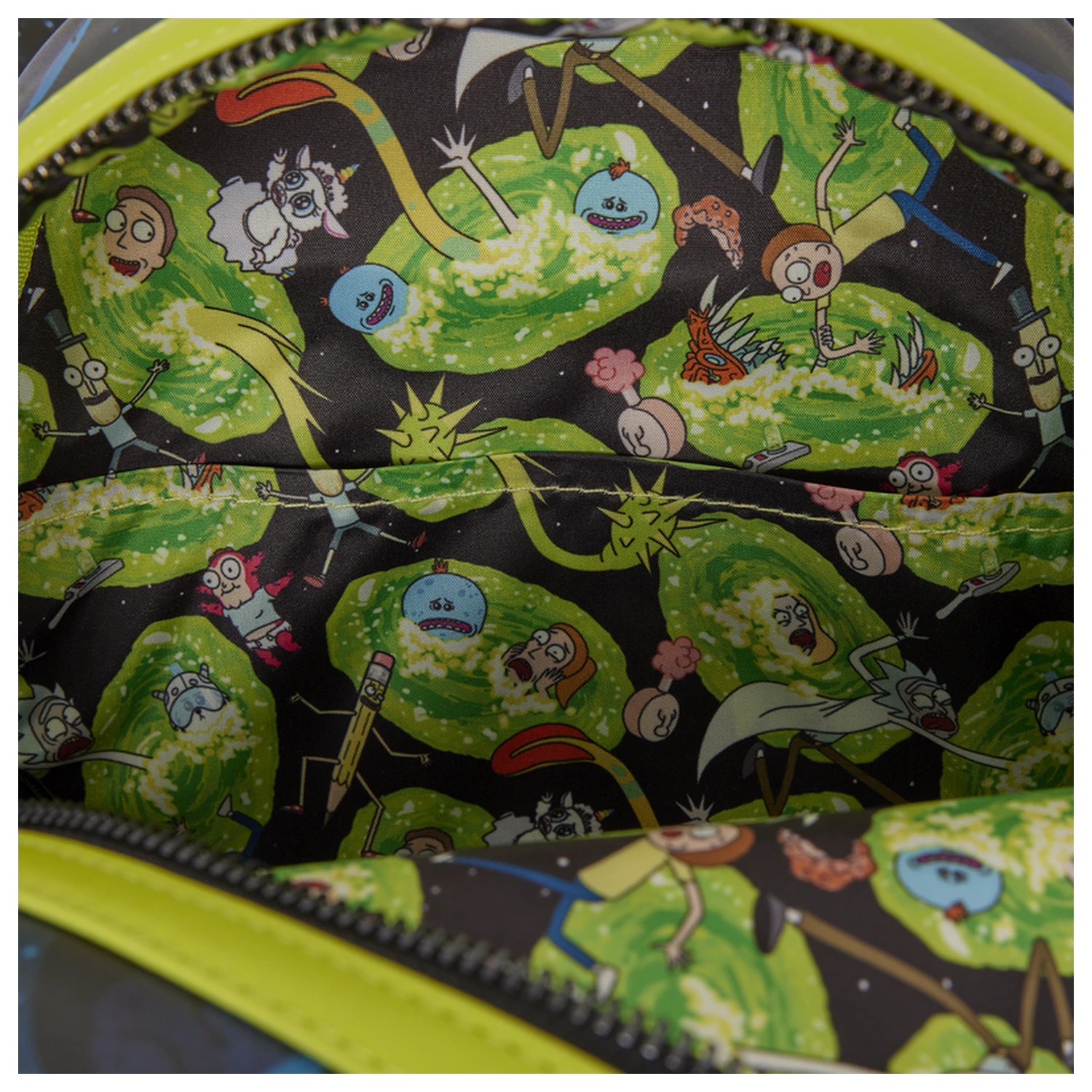 Loungefly Cartoon Network Rick and Morty Space Cruiser Loungefly ruksak 26 cm fotografija proizvoda