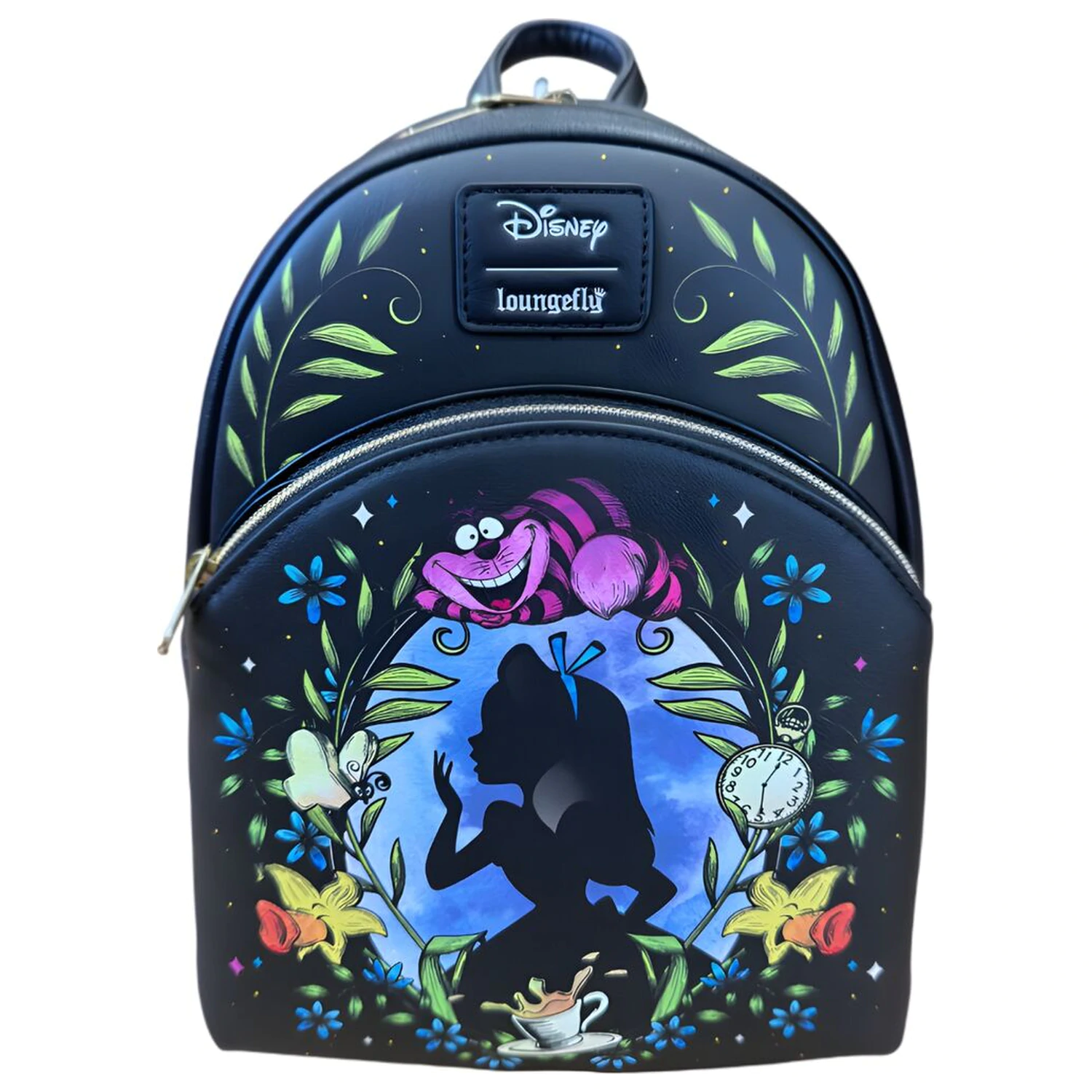 Loungefly Disney Alice In Wonderland Floral Glow Collection ruksak 26cm fotografija proizvoda