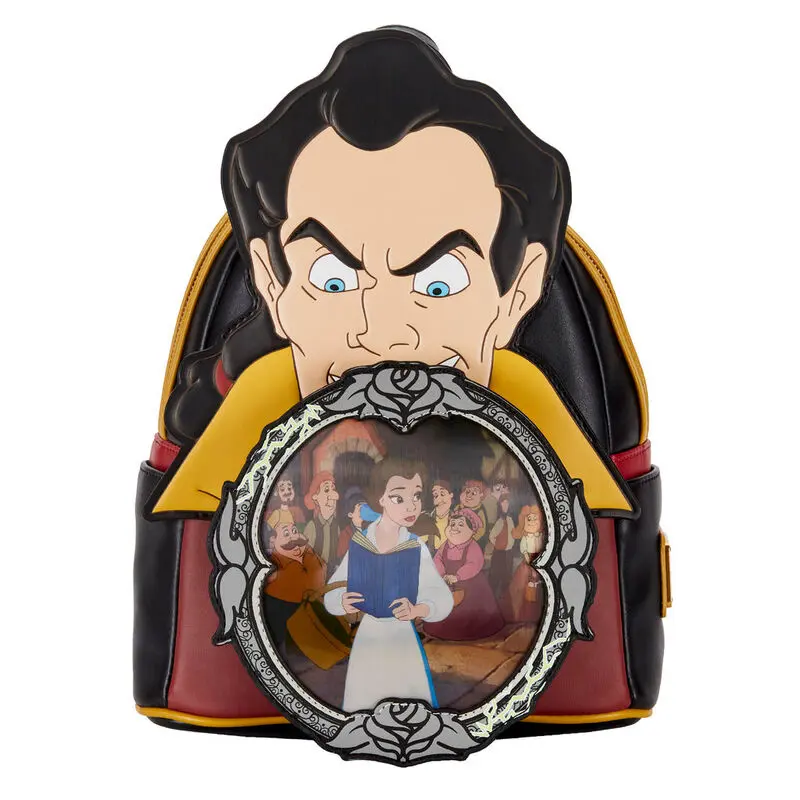 Loungefly Disney Ljepotica i zvijer Villains Gaston Scene ruksak 26 cm fotografija proizvoda