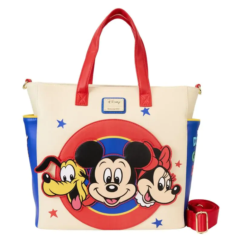 Loungefly Disney Classic Mickey and Friends konvertibilni ruksak/torba fotografija proizvoda