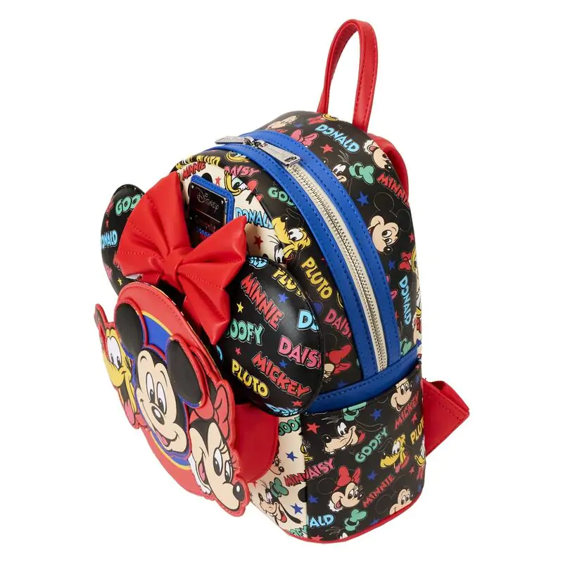 Loungefly Disney Classic Mickey and Friends ruksak + headband fotografija proizvoda