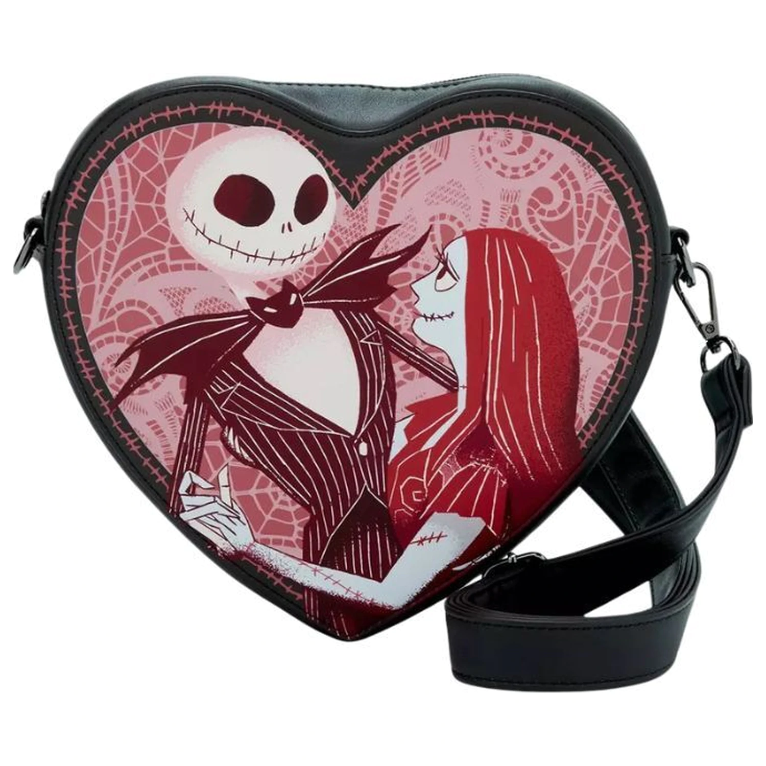 Loungefly Disney Jack And Sally torba preko ramena fotografija proizvoda