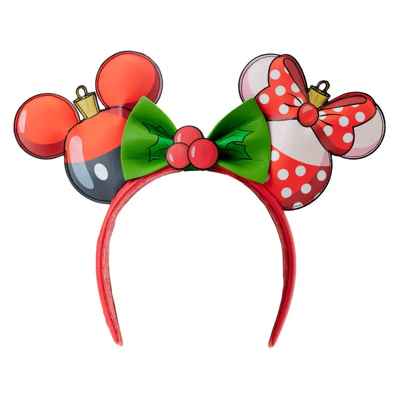 Loungefly Disney Mickey & Minnie Christmas rajf za uši fotografija proizvoda