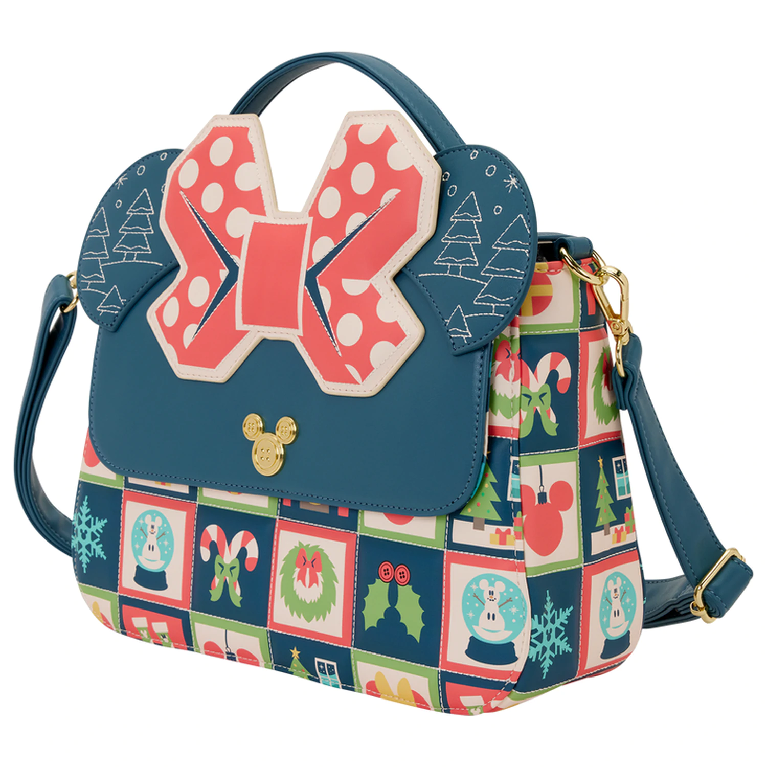 Loungefly Disney Mickey Holiday torba na rame fotografija proizvoda