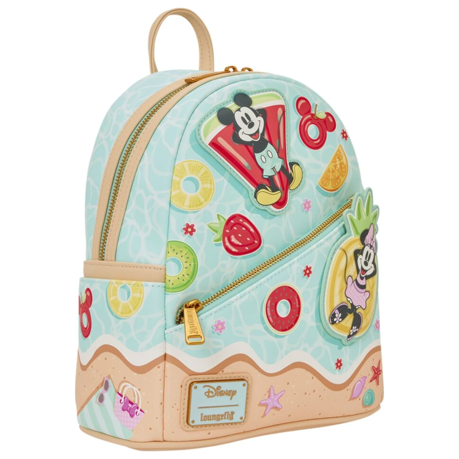 Loungefly Disney Mickey & Minnie Beach Fun ruksak 26 cm fotografija proizvoda