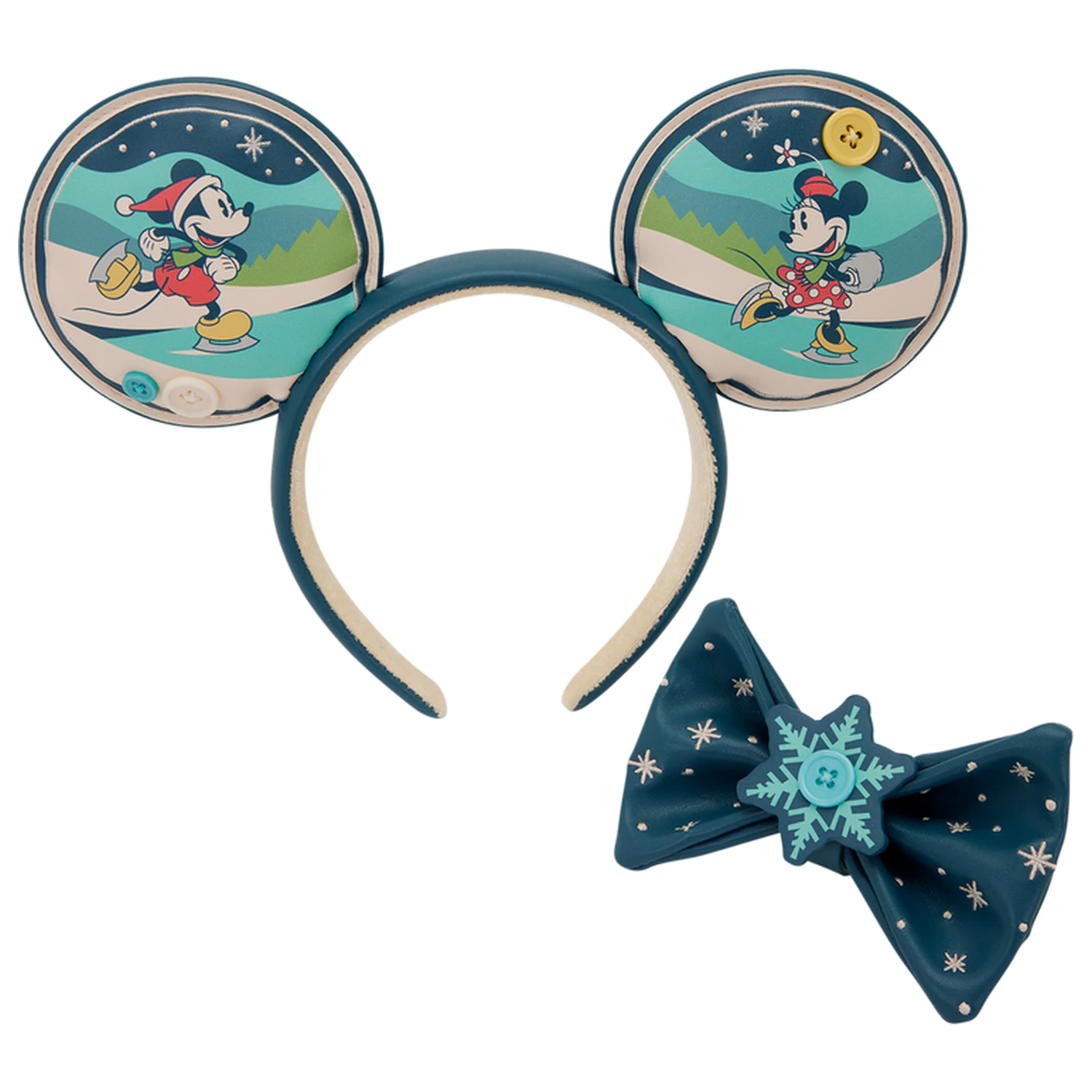 Loungefly Disney Mickey & Minnie Holiday traka za glavu fotografija proizvoda