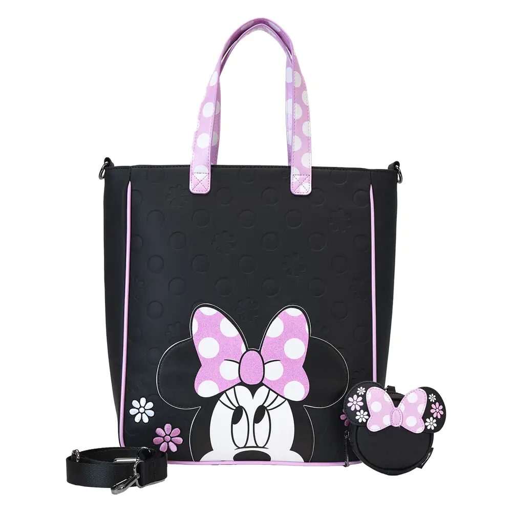 Loungefly Disney Minnie cvjetna Rock the Dots torba s torbicom za kovanice fotografija proizvoda