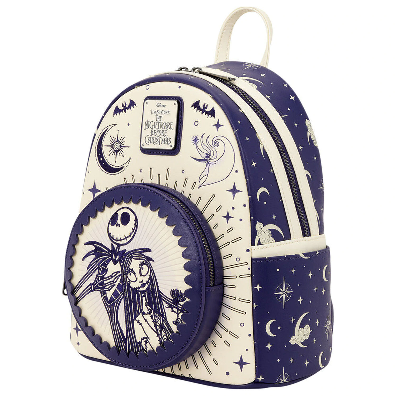 Loungefly Disney Nightmare Before Christmas Jack Skellington & Sally Night Sky ruksak 26cm fotografija proizvoda