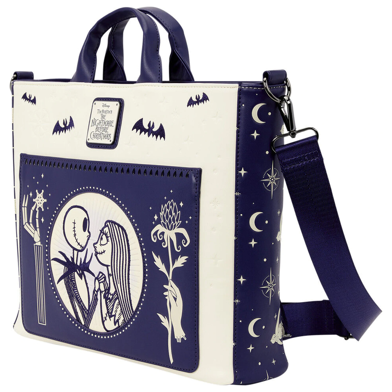 Loungefly Disney Nightmare Before Christmas Jack Skellington & Sally Night ruksak torba fotografija proizvoda