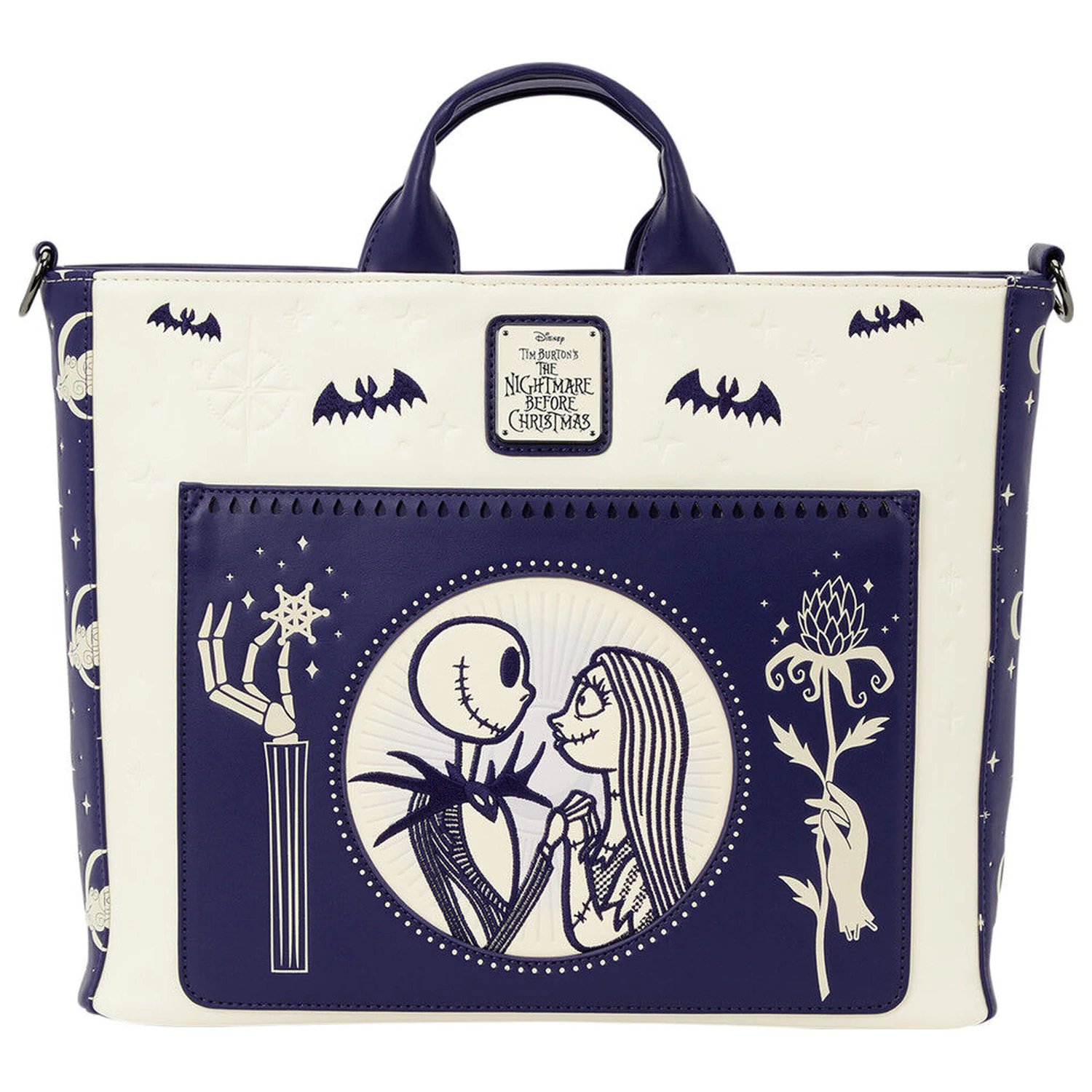 Loungefly Disney Nightmare Before Christmas Jack Skellington & Sally Night ruksak torba fotografija proizvoda
