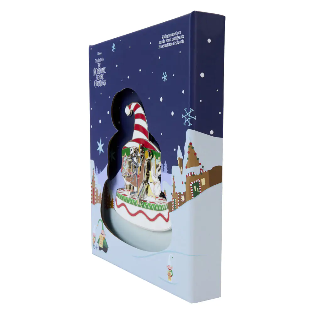 Loungefly Disney Nightmare Before Christmas Town Carousel emajlirani pin fotografija proizvoda