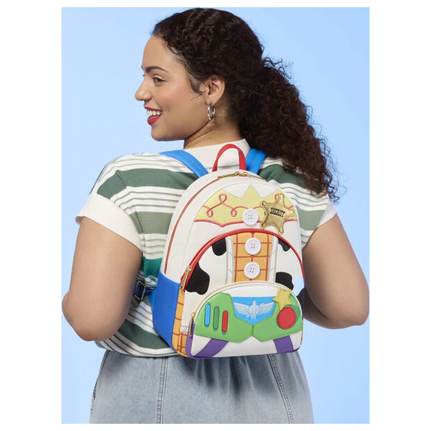 Loungefly Disney Pixar Toy Story 5 Jessie, Woody & Buzz Lightyear ruksak 31cm fotografija proizvoda