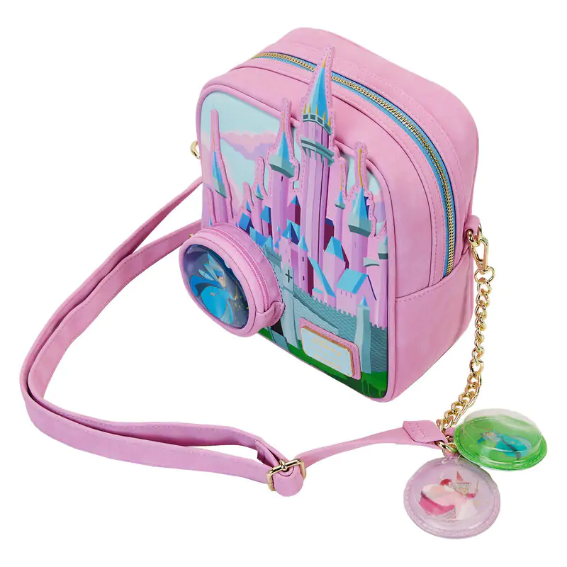 Loungefly Disney Sleeping Beauty Castle Three Good Fairies Stained Glass torba fotografija proizvoda