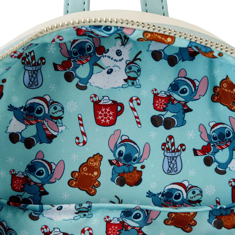 Loungefly Disney Stitch Holiday Snow Angel ruksak sa šljokicama 26 cm fotografija proizvoda