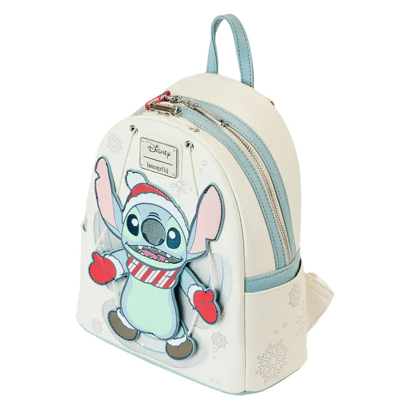 Loungefly Disney Stitch Holiday Snow Angel ruksak sa šljokicama 26 cm fotografija proizvoda