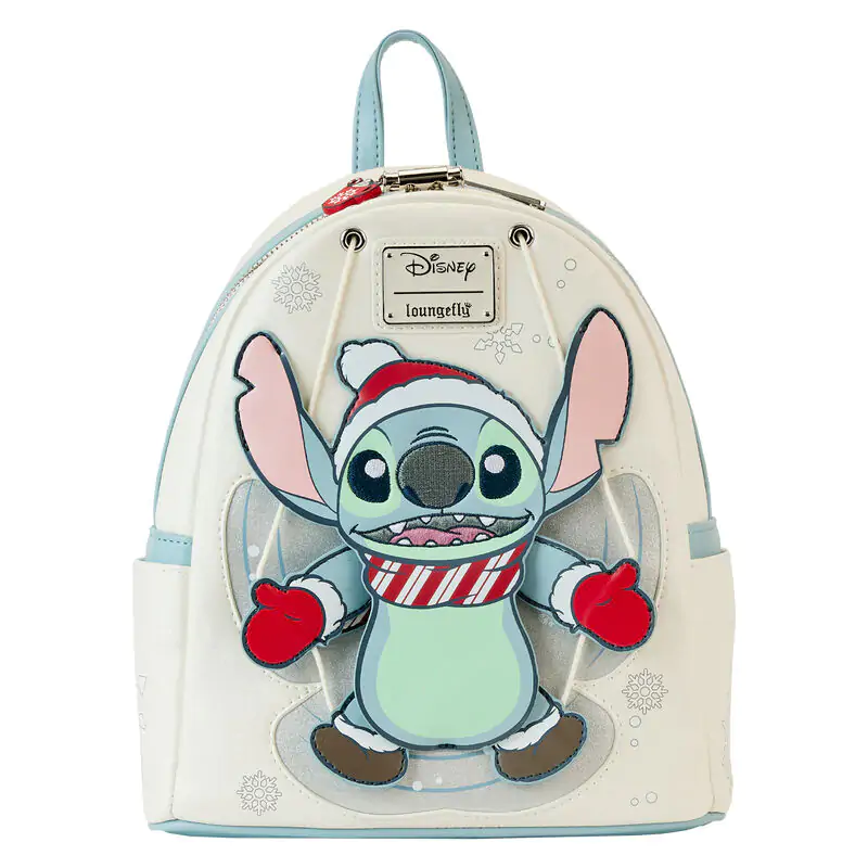 Loungefly Disney Stitch Holiday Snow Angel ruksak sa šljokicama 26 cm fotografija proizvoda