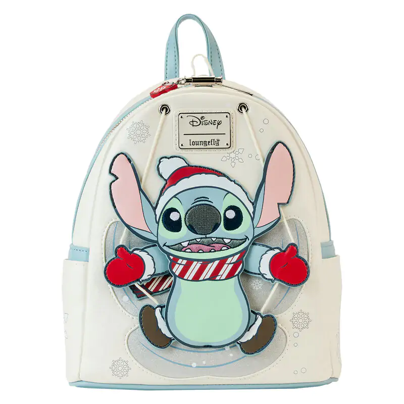 Loungefly Disney Stitch Holiday Snow Angel ruksak sa šljokicama 26 cm fotografija proizvoda