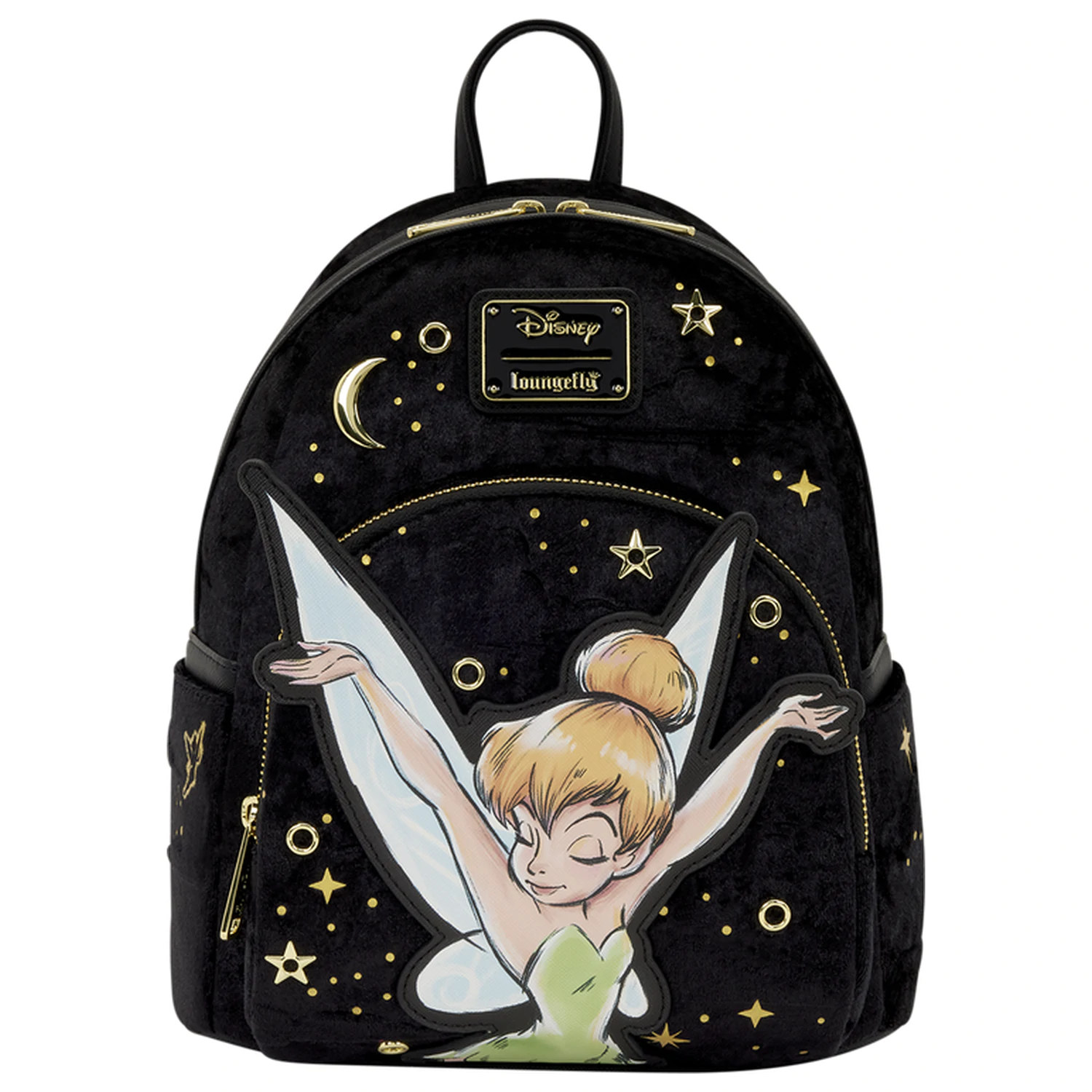 Loungefly Disney Tinker Bell Pixie Dust Velvet ruksak 26 cm fotografija proizvoda